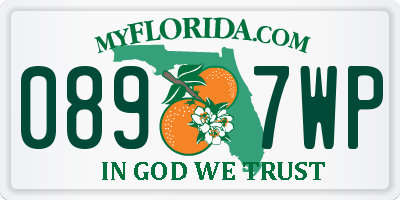 FL license plate 0897WP