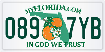 FL license plate 0897YB