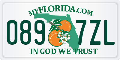 FL license plate 0897ZL
