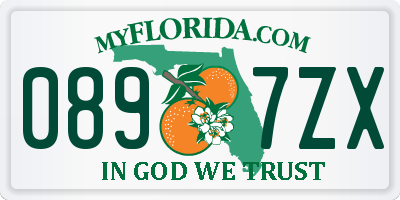 FL license plate 0897ZX