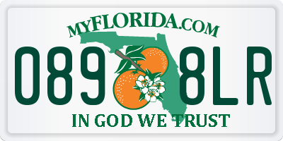 FL license plate 0898LR