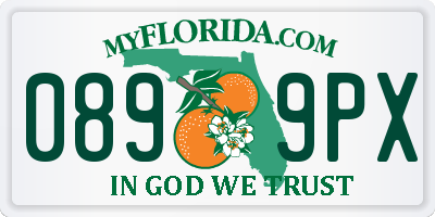 FL license plate 0899PX