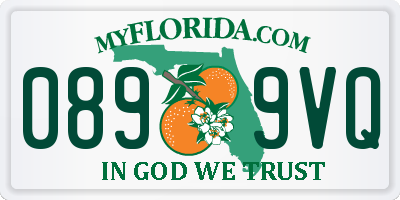 FL license plate 0899VQ