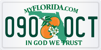 FL license plate 0900CT