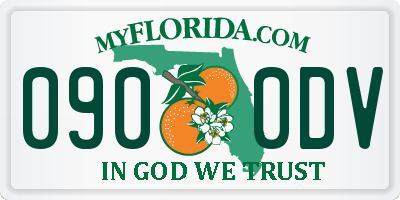 FL license plate 0900DV