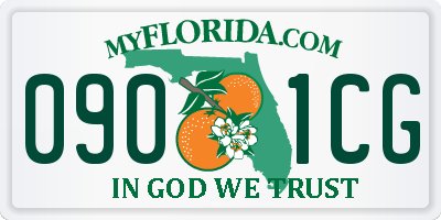 FL license plate 0901CG