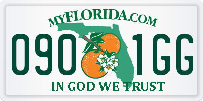 FL license plate 0901GG