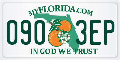 FL license plate 0903EP