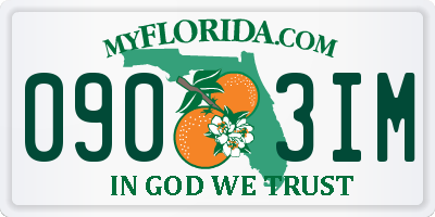 FL license plate 0903IM