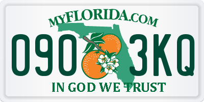 FL license plate 0903KQ