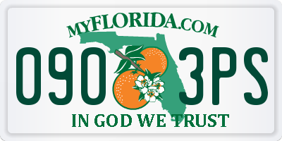 FL license plate 0903PS