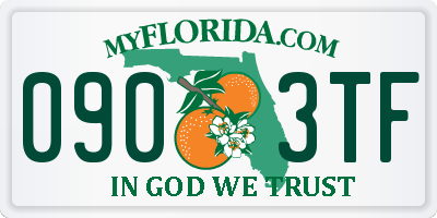 FL license plate 0903TF