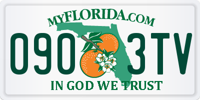 FL license plate 0903TV