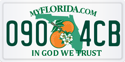 FL license plate 0904CB
