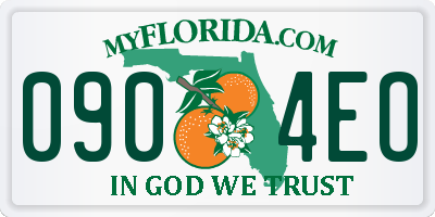 FL license plate 0904EO