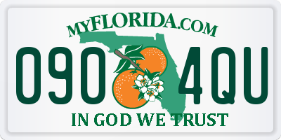 FL license plate 0904QU