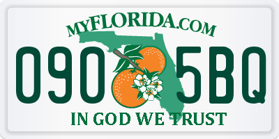 FL license plate 0905BQ