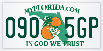 FL license plate 0905GP