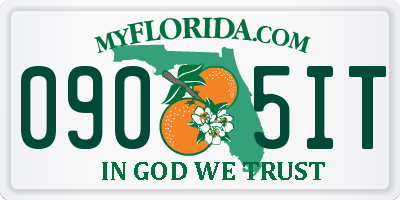 FL license plate 0905IT