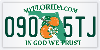 FL license plate 0905TJ