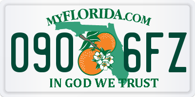 FL license plate 0906FZ