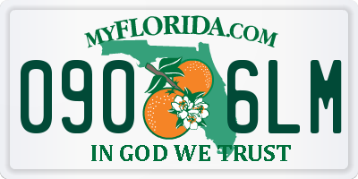 FL license plate 0906LM