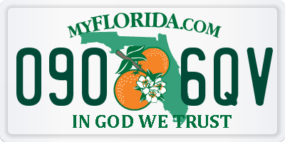 FL license plate 0906QV