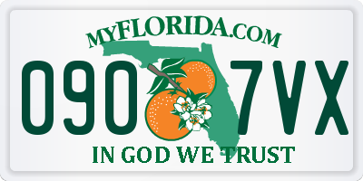 FL license plate 0907VX