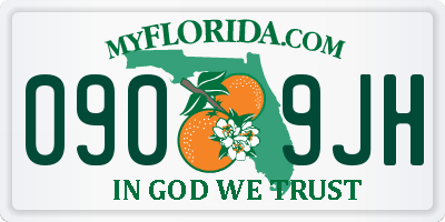FL license plate 0909JH