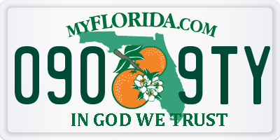 FL license plate 0909TY