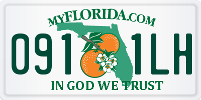 FL license plate 0911LH