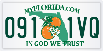 FL license plate 0911VQ