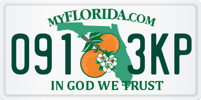 FL license plate 0913KP