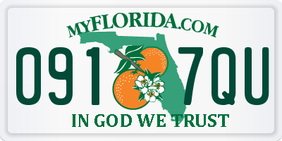 FL license plate 0917QU