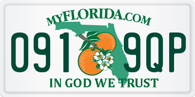 FL license plate 0919QP