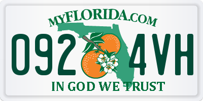 FL license plate 0924VH