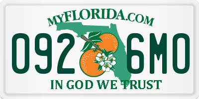 FL license plate 0926MO