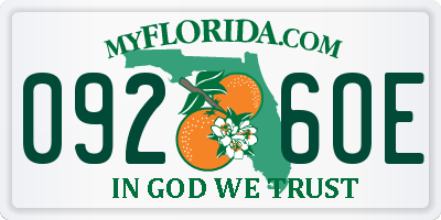 FL license plate 0926OE