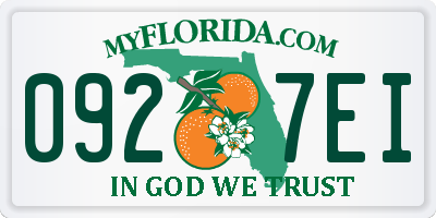 FL license plate 0927EI