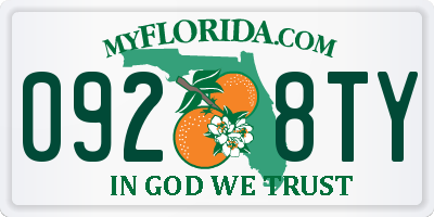 FL license plate 0928TY
