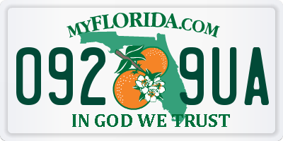 FL license plate 0929UA