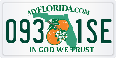 FL license plate 0931SE
