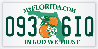 FL license plate 0936IQ