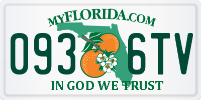 FL license plate 0936TV