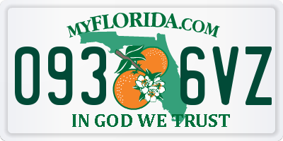 FL license plate 0936VZ