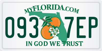 FL license plate 0937EP
