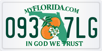 FL license plate 0937LG