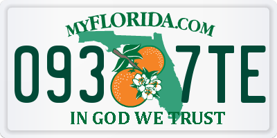 FL license plate 0937TE