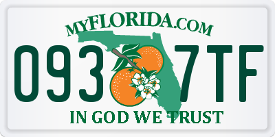 FL license plate 0937TF