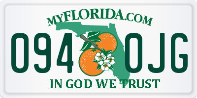 FL license plate 0940JG